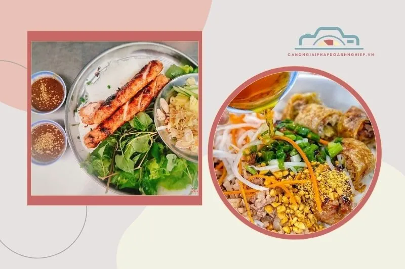 Bún Xào Nem Nướng Băng Tâm