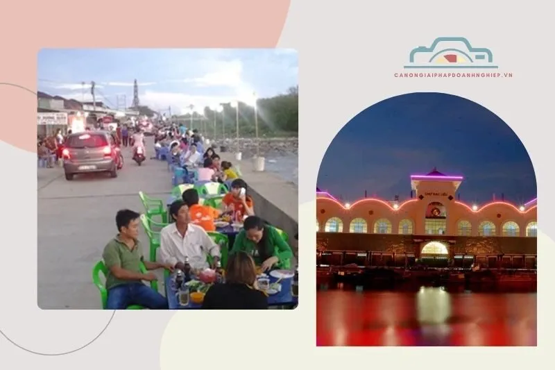 Khu Hải Sản Bờ Kè Ven Biển Bạc Liêu