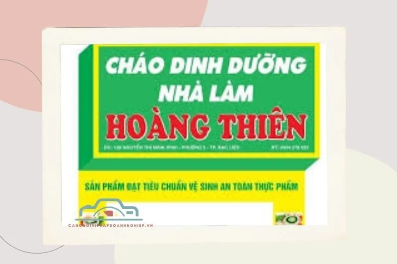 Quán Cháo Dinh Dưỡng Hoàng Thiên